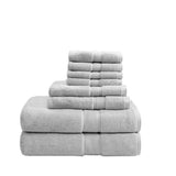 ZNTS 100% Cotton 8 Piece Antimicrobial Towel Set B03599312