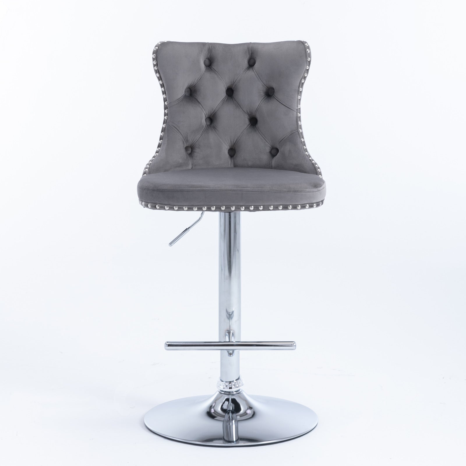 ZNTS A&A Furniture,Swivel Velvet Barstools Adjusatble Seat Height from 25-33 Inch, Modern Upholstered W114351407