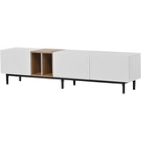 ZNTS Modern TV Stand for 80'' TV with 3 Doors, Media Console Table, Entertainment Center with Large WF302939AAK
