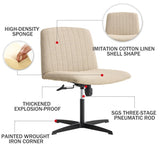 ZNTS Fabric Material Home Computer Chair Office Chair Adjustable 360 &deg; Swivel Cushion Chair With Black W1512141944