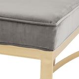 ZNTS Upholstered Accent Bench with Metal Base B03548981