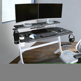 ZNTS Techni Sport White Stryker Gaming Desk, White RTA-TS201-WHT