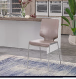 ZNTS Modrest Eileen Modern Dark Grey Eco-Leather Dining Chair B04961388