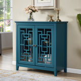 ZNTS Storage Cabinet, Buffet Sideboard, Teal Blue W965122597