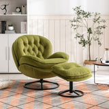 ZNTS Accent chair TV Chair Living room Chair with Ottoman-FRUIT GREEN W67641179