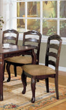 ZNTS Transitional Contemporary Dark Walnut Finish Set of 2pc Dining Chairs Solid wood Kitchen Dining Room B011P143323