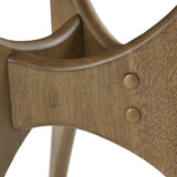 ZNTS Triangle Wood Side Table B03548449