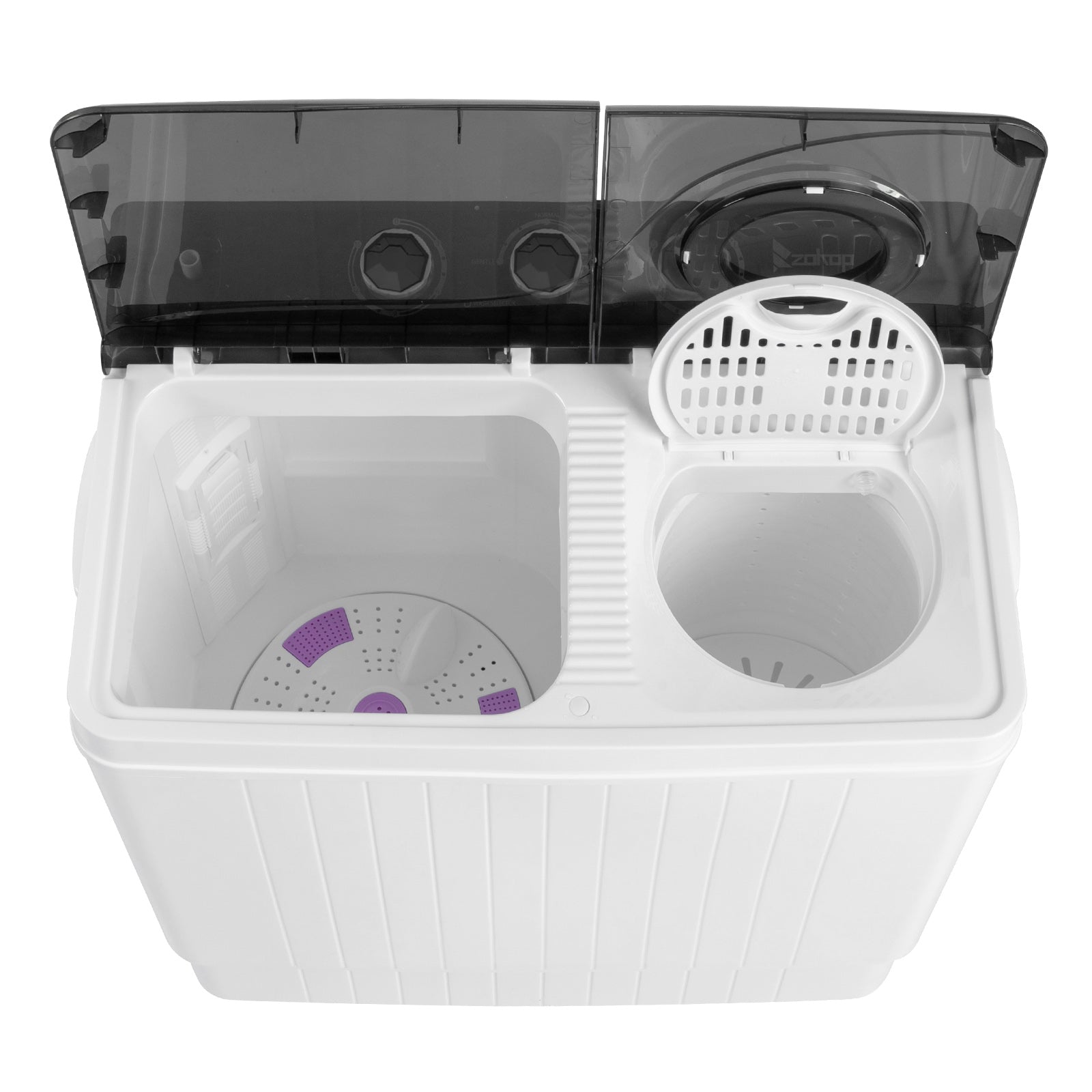 14.3lbs Portable Mini Washing Machine Twin Tub Compact Laundry Machine  Dryer W/Drain Pump 