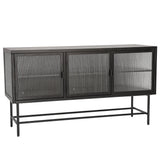 ZNTS Retro Style Entertainment Center TV Console TV Stand with Enclosed Storage Display Cupboard Stylish W68751720