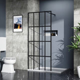 ZNTS Goodyo 34" X 72" Shower Door Walk-in Black Finish W122346711