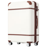 ZNTS 24 IN Luggage 1 Piece with TSA lock , Expandable Lightweight Suitcase Spinner Wheels, Vintage PP321685AAK