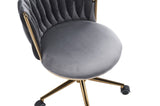 ZNTS Office Desk Chair, Upholstered Home Desk Chairs with Adjustable Swivel Wheels, Ergonomic W1361121794