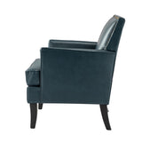 ZNTS Lapithae Armchair with Solid Wooden Legs and Nailhead Trim W1137141192