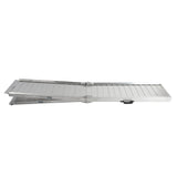 ZNTS 7ft Four-section Wheelchair Ramps Silver 16273302