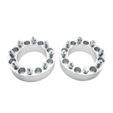 ZNTS 2pcs Professional Hub Centric Wheel Adapters for Dodge Ram 2500 3500 Ford 1998-2013 Silver 17793614