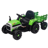 ZNTS Ride on Tractor with Trailer,12V Battery Powered Electric Tractor Toy w/Remote Control,electric car W1396104249