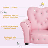 ZNTS Kids Sofa Toddler Tufted Upholstered Sofa Chair Princess Couch with Diamond Decoration -AS 91714031