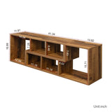ZNTS Double L-Shaped Oak TV Stand,Display Shelf ,Bookcase for Home Furniture,Fir Wood W33133143