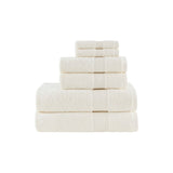 ZNTS 6 Piece Organic Cotton Towel Set B03598753