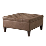 ZNTS Tufted Square Cocktail Ottoman B03548204