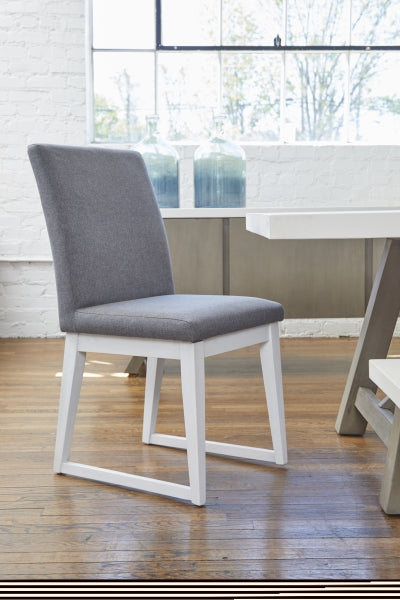 ZNTS 38 H x 19 W x 22 D White Minimalistic Dining Chairs with High Quality MDF and Sleek B085114748