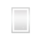 ZNTS 24x32 Inch LED Lighted Bathroom Mirror with 3 Colors Light, Wall Mounted Bathroom Vanity Mirror with W156267531