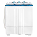 ZNTS Twin Tub with Built-in Drain Pump XPB45-428S 20Lbs Semi-automatic Twin Tube Washing Machine for 80996552