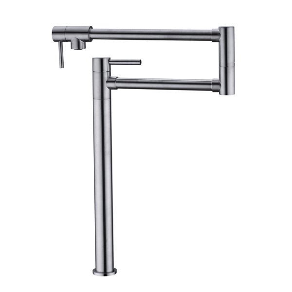 ZNTS Pot Filler Faucet Brushed Nickel Finish with Extension Shank 19659459