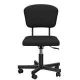ZNTS Mesh Task Chair Plush Cushion, Armless Desk Chair Home Office Adjustable Swivel Rolling Task 53029578