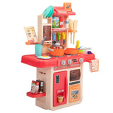ZNTS Kids Kitchen Playset Toys - red W2181P154411