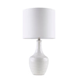 ZNTS Celine Textured Ceramic Table Lamp B03595703