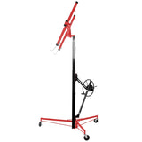 ZNTS Drywall Lift Panel 11' Lift Drywall Panel Hoist Jack Lifter, RED+BLACK W465121422