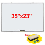 ZNTS Single Sided Magnetic Dry-Erase Whiteboard with Marker & Eraser & 2pcs Magnets 90*60cm 37297944