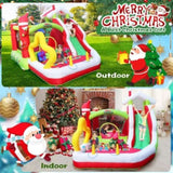 ZNTS Christmas Jump 'n Slide Inflatable Bouncer for Kids Complete Setup with Blower W1677115483