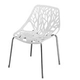 ZNTS 4pcs Bird's Nest Style Lounge Chair White 43246138