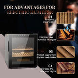 ZNTS 50L Cigars with 3-IN-1 Cooling, Heating & Humidity Control, 250 Counts Capacity Cigar W1625137511