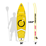 ZNTS Inflatable Stand Up Paddle Board 11'x34"x6" With Accessories W144081497