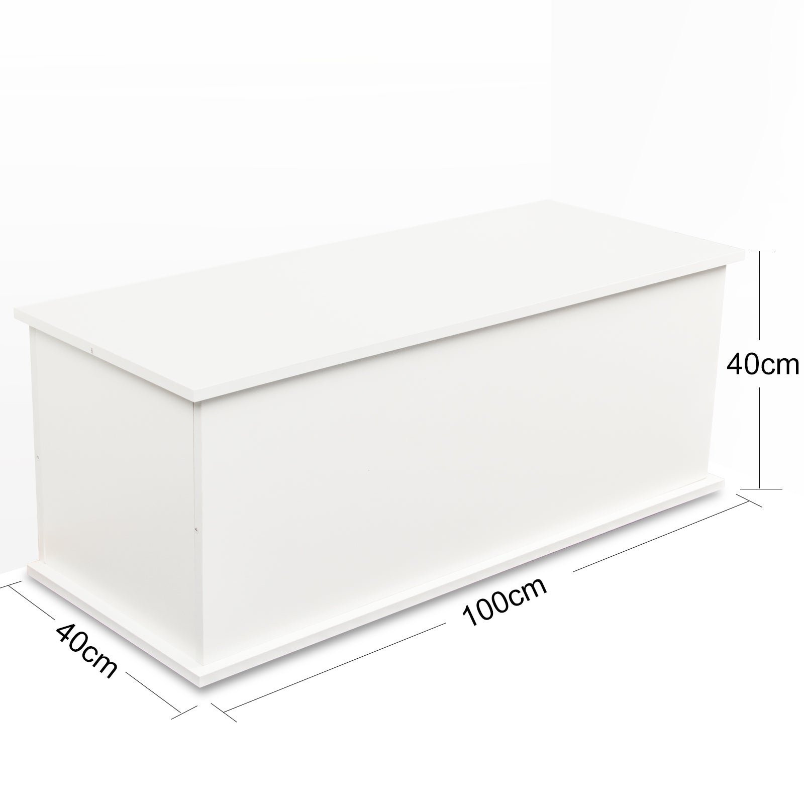 ZNTS Storage Chest Trunk, Lift Top Wood Box for Entryway Bench Organizer Home Furniture, White W1806104457