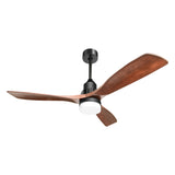 ZNTS 52 Inch Ceiling Fan Light With 6 Speed Remote Reversible Energy-saving DC Motor KBS-5247-DC