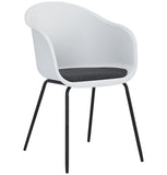 ZNTS Colleen Dining Armchair - White 241184