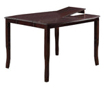 ZNTS Dining Room Furniture Dining Table Dark Brown Counter Height Table w Butterfly Leaf Wooden Top 1pc B01180911