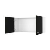 ZNTS Brookeline Rectangle 2-Door Wall Cabinet Carbon Espresso B06280329