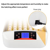 ZNTS 56-Egg Practical Fully Automatic Poultry Incubator with Egg Candler White 56859107