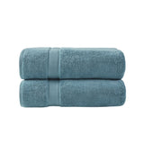 ZNTS 100% Cotton Bath Sheet Antimicrobial 2 Piece Set B03599351
