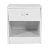 ZNTS 2pcs Night Stands with Drawer White 75954387