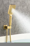 ZNTS Waterfall Tub Faucet Wall Mount Roman Tub Filler Chrome Single Handle Brass Bathroom Bathtub Faucet D97207LSJ