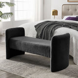ZNTS Welike 52" Bench for Bedroom End of Bed Modern Contemporary Design Ottoman Couch Long Bench Window W83480779