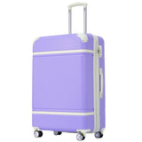 ZNTS 24 IN Luggage 1 Piece with TSA lock , Expandable Lightweight Suitcase Spinner Wheels, Vintage PP321685AAI
