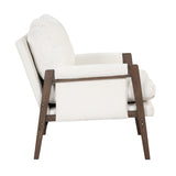 ZNTS Mid-Century Modern Velvet Accent Chair,Leisure Chair with Solid Wood and Thick Seat Cushion for WF301654AAK