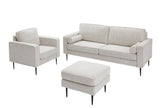 ZNTS Living Room Upholstered Sofa with high-tech Fabric Surface/ Chesterfield Tufted Fabric Sofa Couch, W1708132868